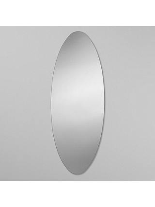 John Lewis & Partners Plain Glass Oval Mirror, 120 x 45cm