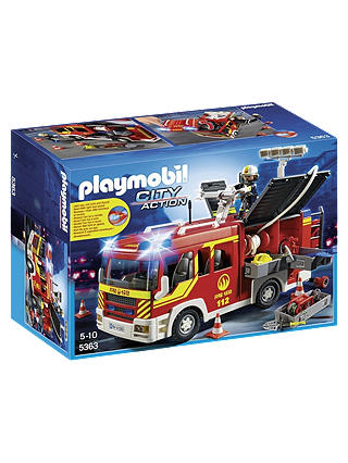 Playmobil City Action Fire Engine with Lights and Sound