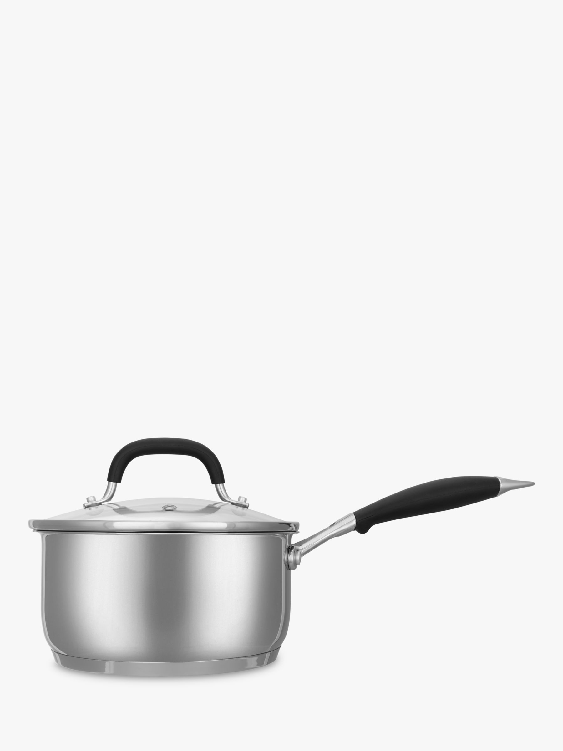 John Lewis & Partners 'The Pan' Stainless Steel Saucepans With Lids Set ...