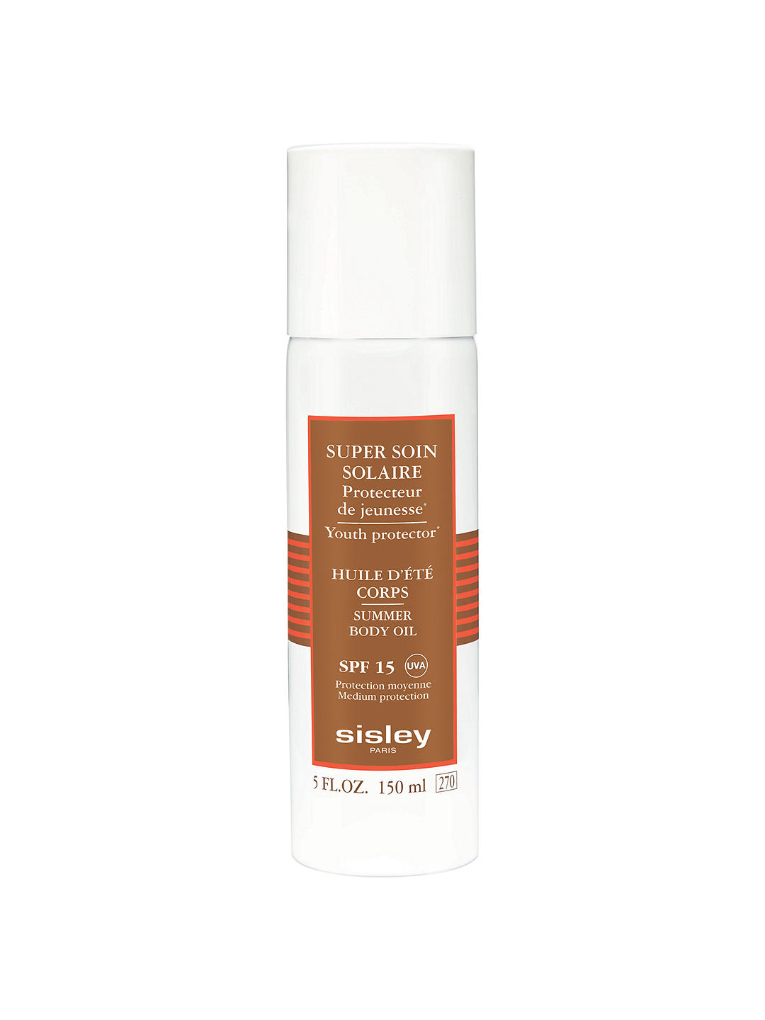 Sisley Super Soin Solaire Silky Body Oil Sun Care SPF 15, 150ml 1
