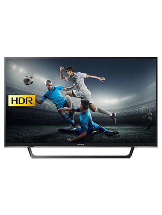 Sony Bravia KDL49WE663 LED HDR Full HD 1080p Smart TV, 49" with Freeview Play & Cable Management, Black