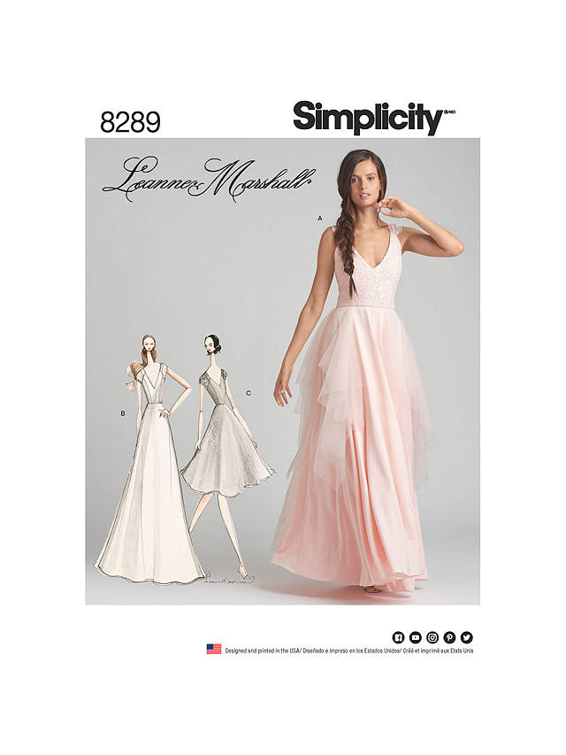 Simplicity Women's Occasion Dress Sewing Pattern, 8289, D5