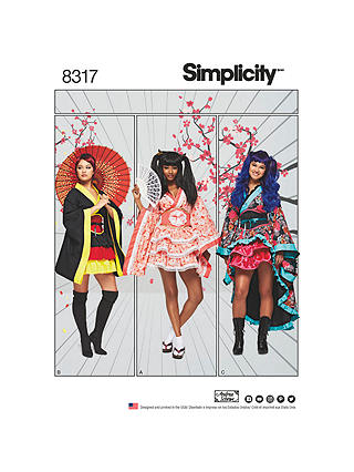 Simplicity Pattern Misses' Costumes, 8317, U5