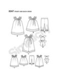 Simplicity Children Clothes and Stuffed Bunny Sewing Pattern, 8347