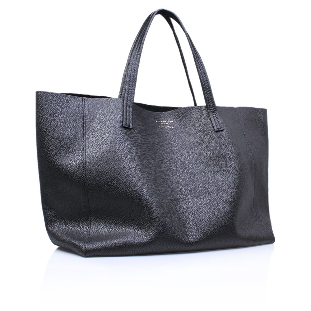 Kurt Geiger London Violet Leather Tote Bag, Black at John Lewis & Partners