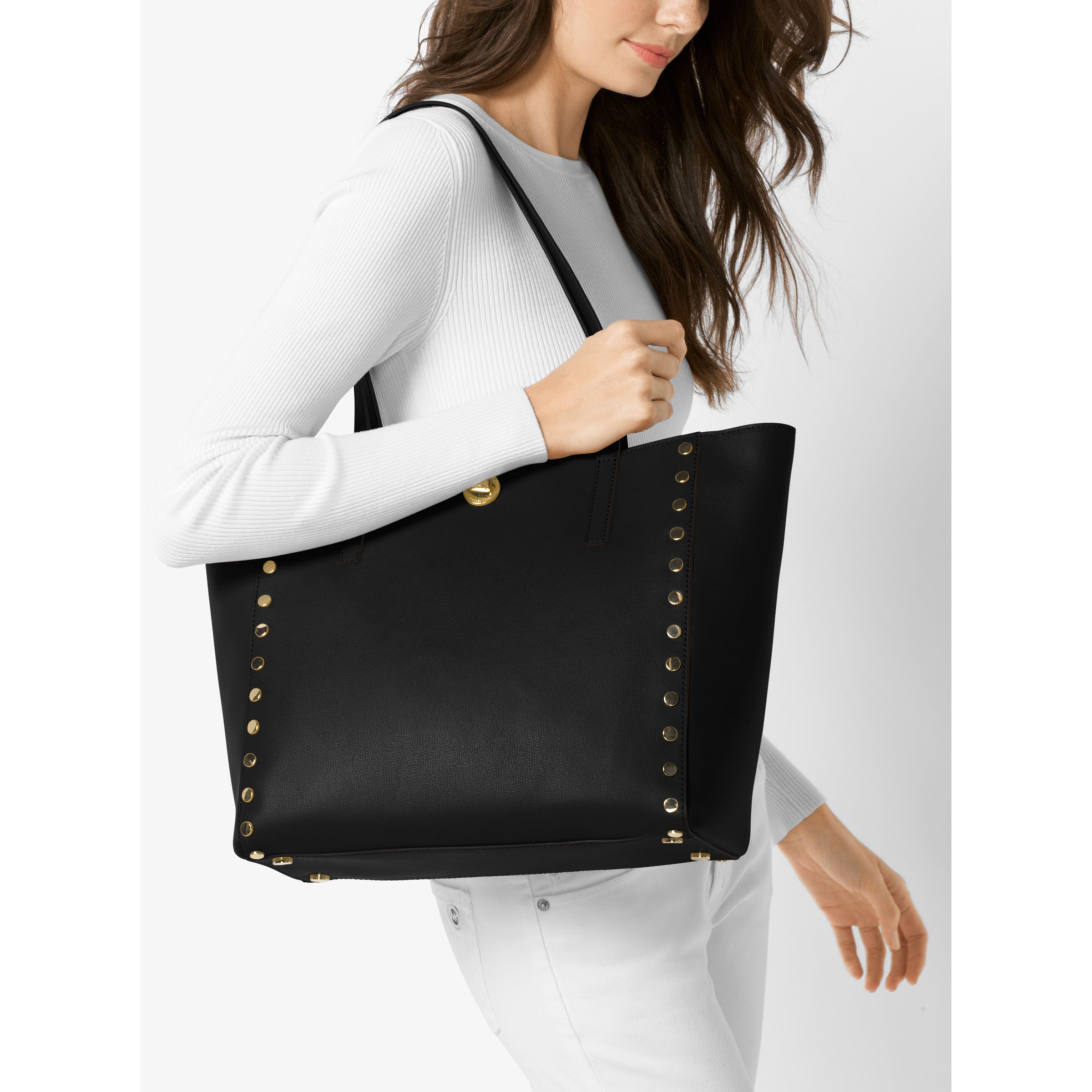 rivington large saffiano leather tote bag