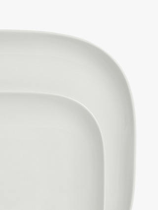 ANYDAY John Lewis & Partners Dine Square Dinnerware Set, White, 12 Piece