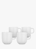 John Lewis ANYDAY Dine Mugs, Set of 4, White, 320ml