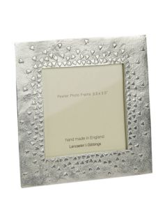 Lancaster and Gibbings 'Floating Hearts' Photo Frame, Pewter, 3.5 x 3.5" (9 x 9cm)