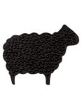 John Lewis Highland Sheep Cast Iron Trivet, Black, L30cm