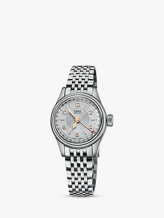 Oris 01 594 7695 4061-07 8 14 30 Women's Big Crown Original Pointer Date Automatic Bracelet Strap Watch, Silver