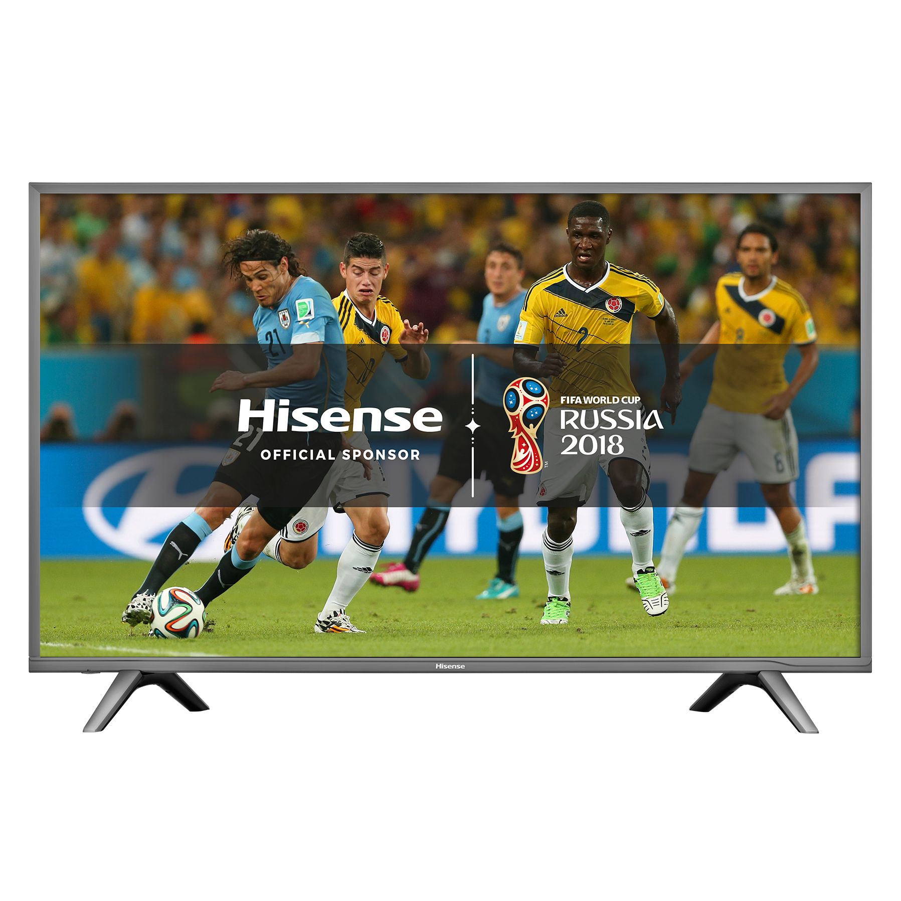 Hisense H55N5700 LED HDR 4K Ultra HD Smart TV, 55" with Freeview Play, Dark Grey