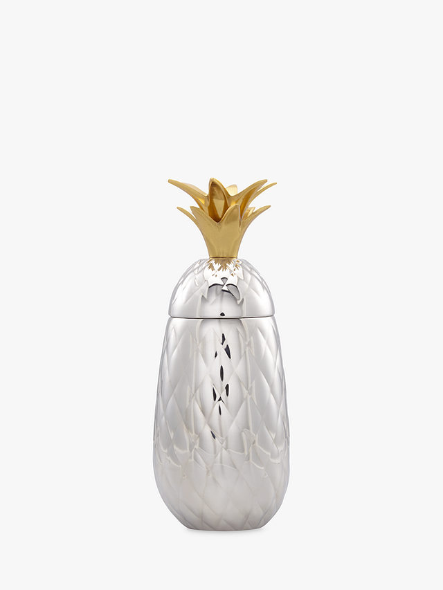 John Lewis Pineapple Cocktail Shaker, Silver, 600ml