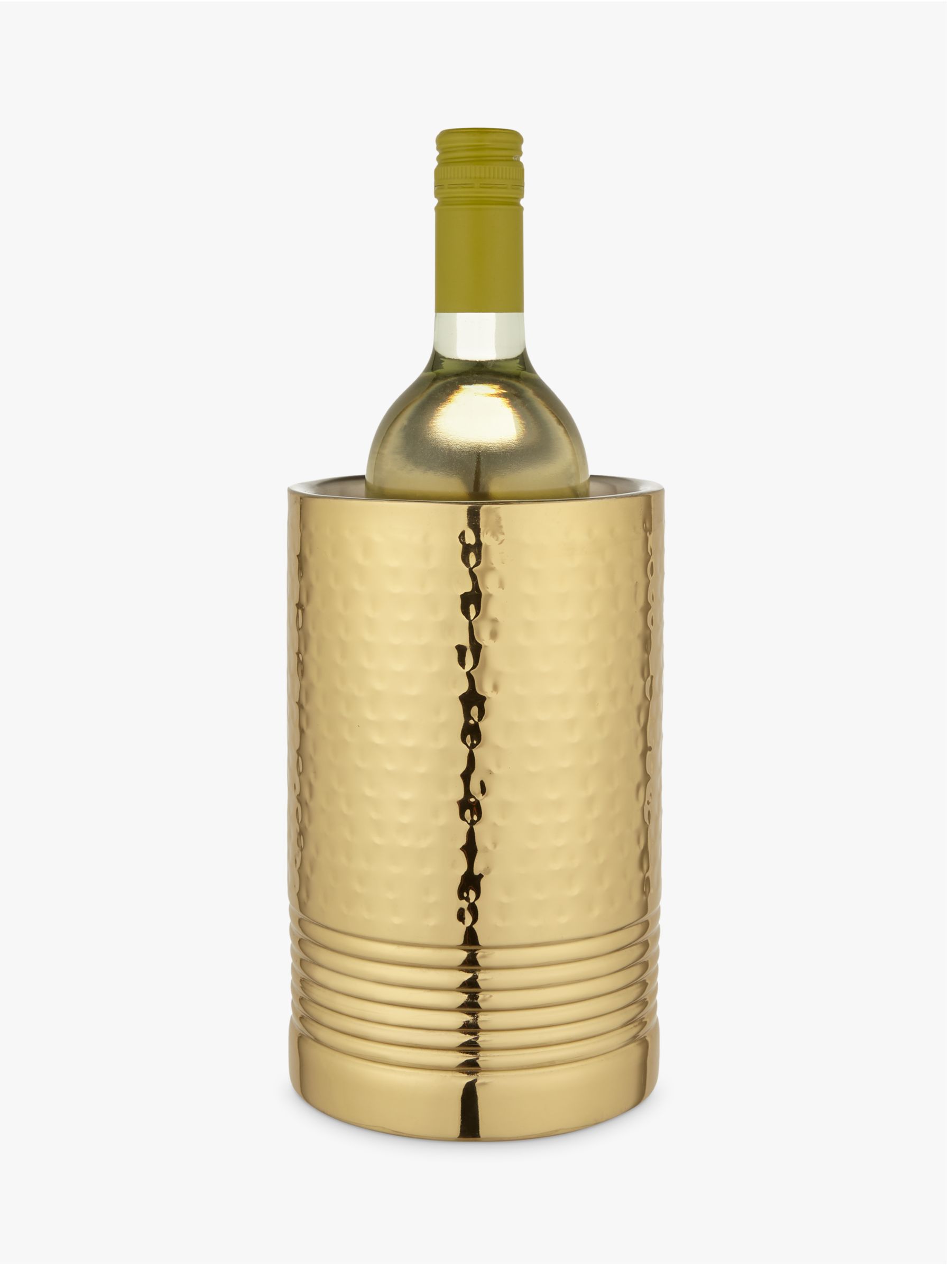 John Lewis & Partners Hammered Wine Cooler, Gold at John Lewis & Partners