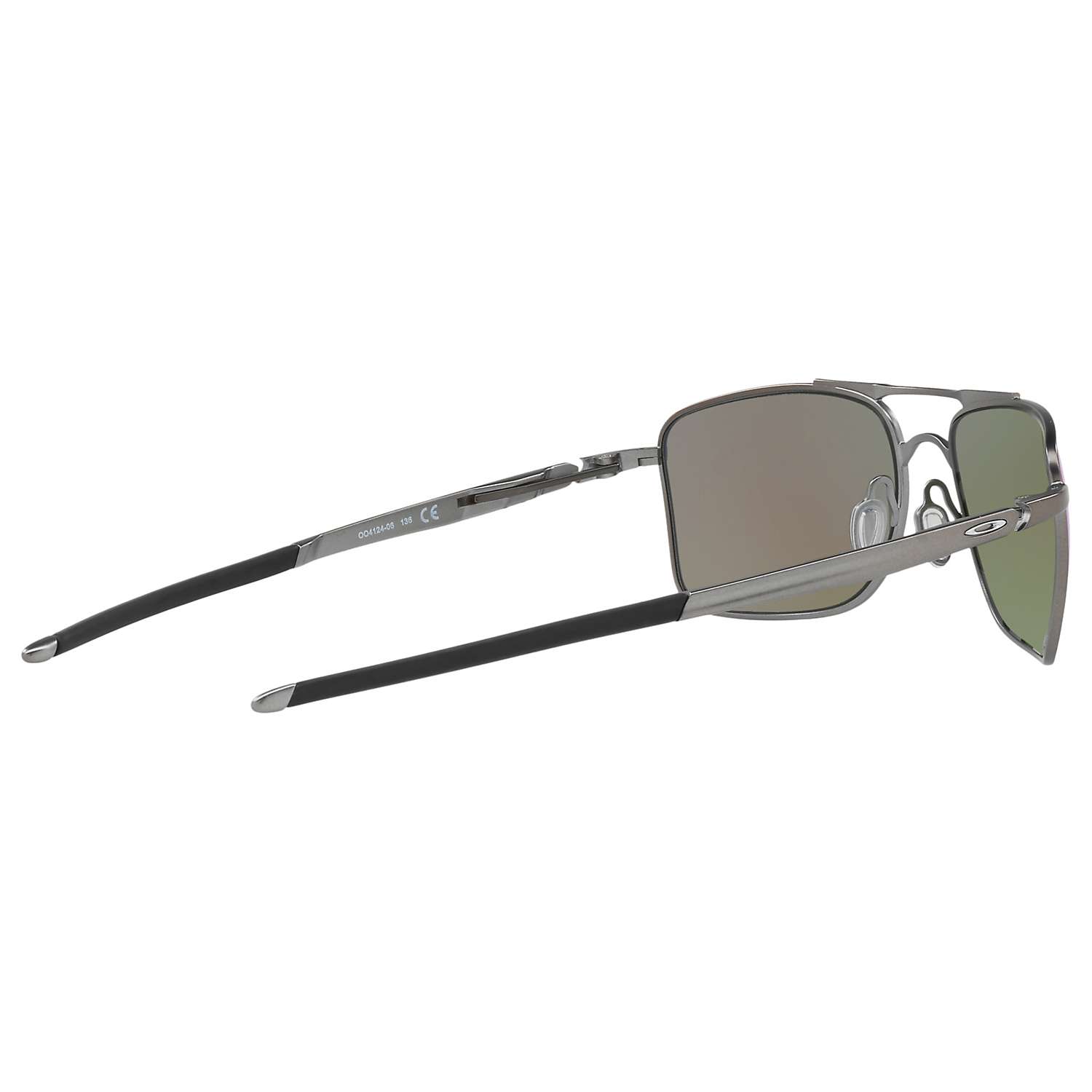 Buy Oakley OO4124 Gauge Prizm Polarised Rectangular Sunglasses Online at johnlewis.com