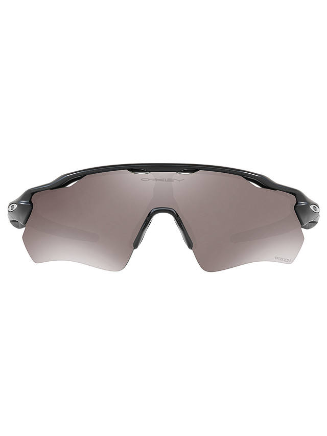 Oakley OO9208 Men's Radar EV Path Prizm Polarised Wrap Sunglasses, Matte Black/Mirror Beige