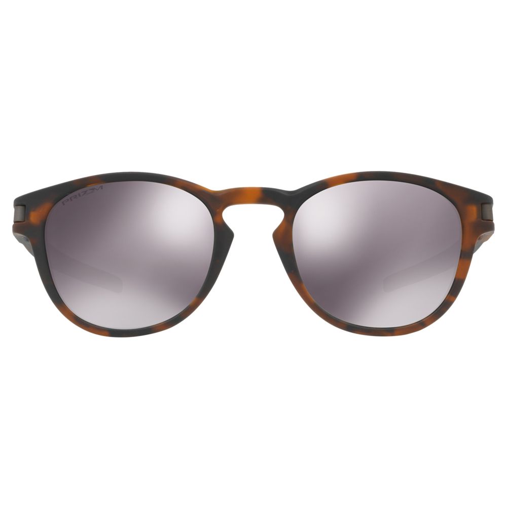 Oakley OO9265 Men's Latch Round Sunglasses, Tortoise/Mirror Grey