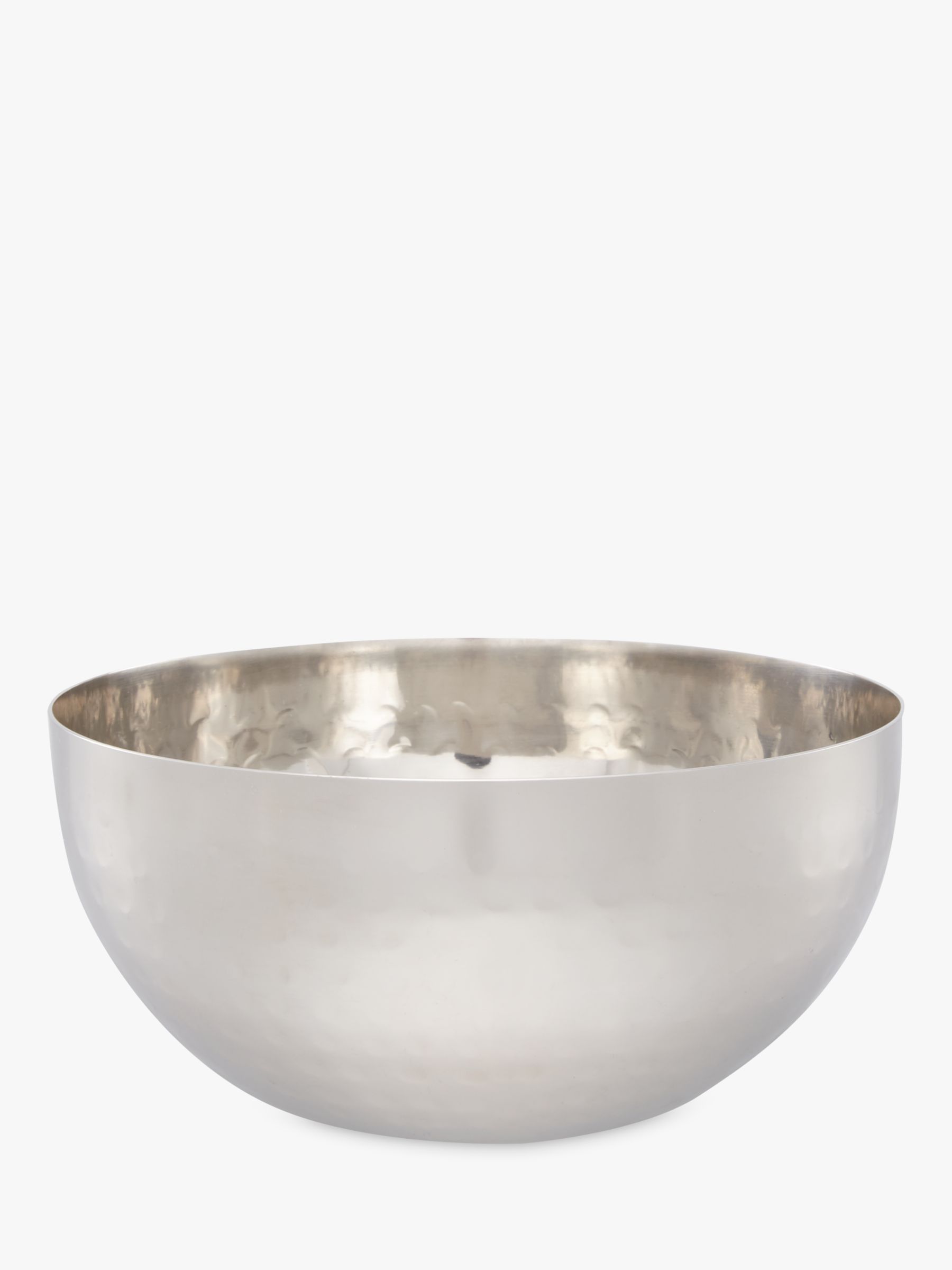 John Lewis Hammered Stainless Steel Small Serving Bowl, Dia.12cm