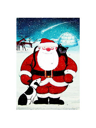 Woodmansterne Santa Christmas Medium Advent Calendar