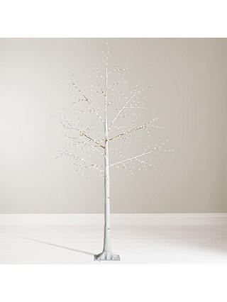 John Lewis & Partners Pre-Lit Birch Twig Tree, White, 6ft