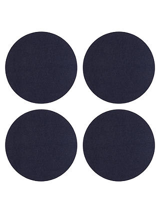 House by John Lewis Round Felt Placemats, Set of 4