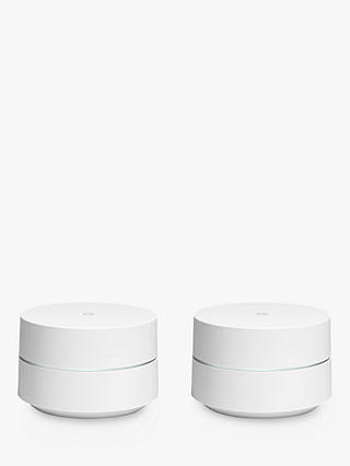 Google Whole Home Wi-Fi System, 4GB eMMC Flash Storage, 512MB RAM, Two Pack