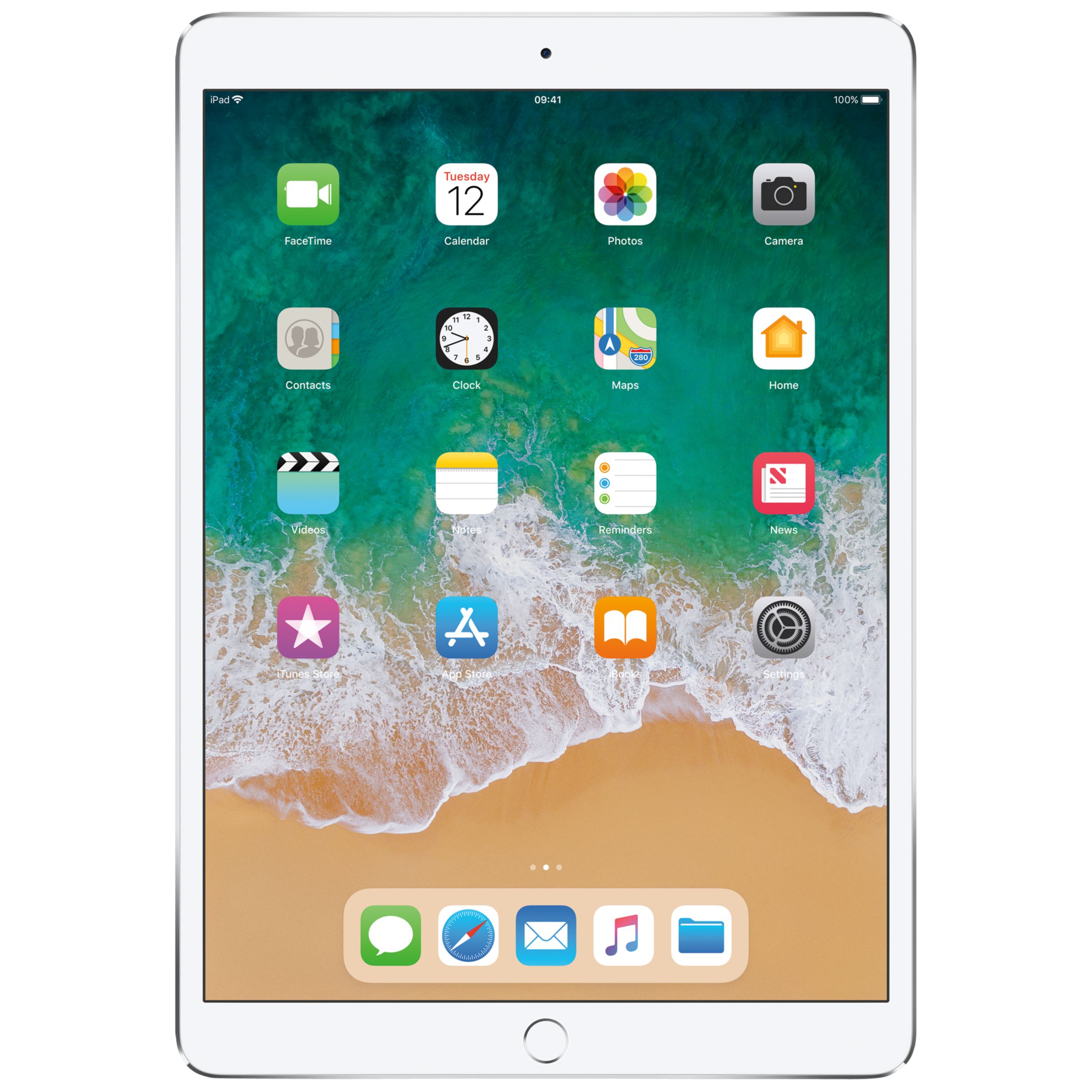 2017 Apple iPad Pro 10.5", A10X Fusion, iOS11, Wi-Fi, 256GB, Silver and Targus Versavu Rotating Stand Case Bundle
