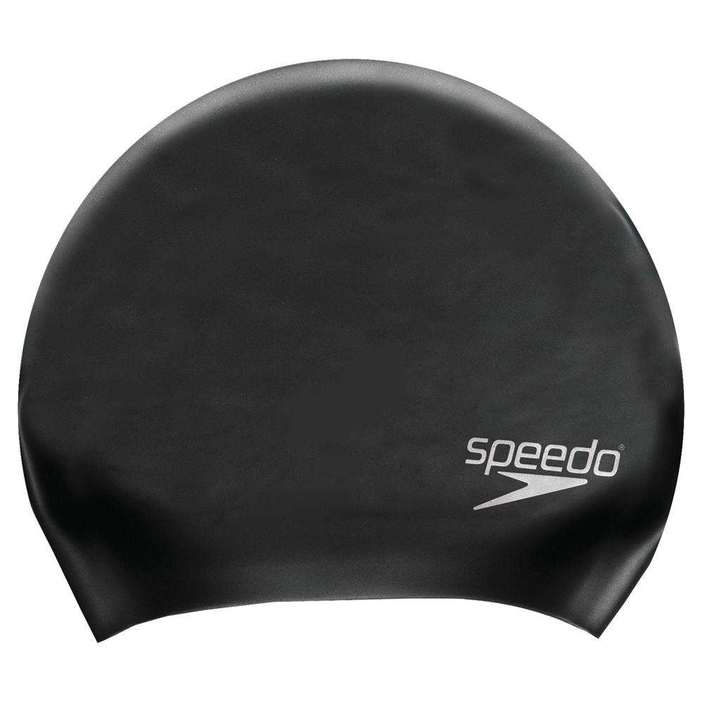Speedo Long Hair Swimming Cap, Black