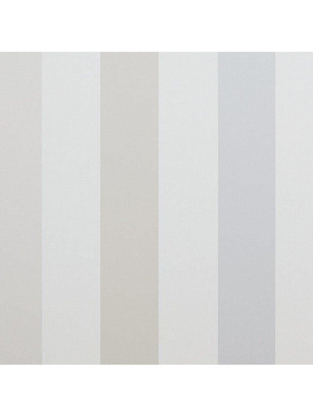 Padstow Stripe Wallpaper, Putty/Grey