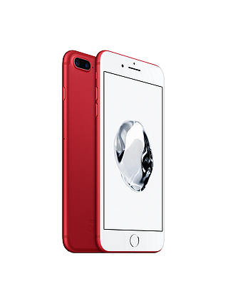 Apple iPhone 7 Plus, iOS 10, 5.5", 4G LTE, SIM Free, 128GB, (PRODUCT)RED