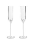 Vera Wang for Wedgwood Love Always Toasting Flutes, Silver