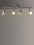 John Lewis ANYDAY 4 Spotlight Ceiling Bar, Brushed Chrome