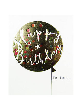 Mint Balloon Birthday Card