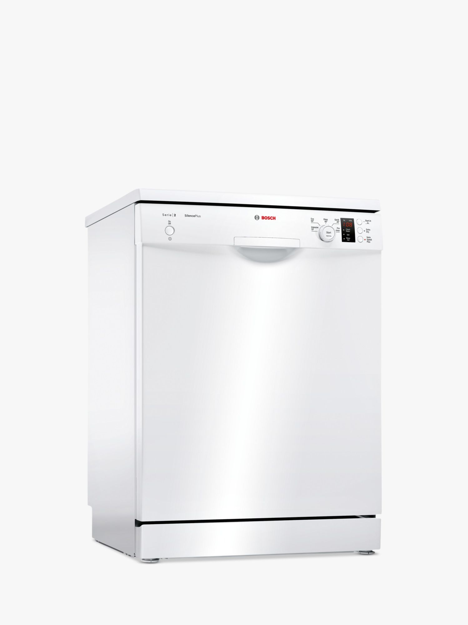 Bosch SMS25AW00G Freestanding Dishwasher, White