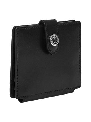 Reiss Cashin Leather Card Holder, Black