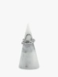 Stackers Marble Effect Small Jewellery Storage Cone, White