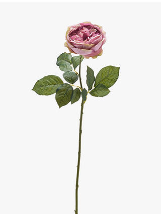 Peony Artificial Vintage Single Stem Rose, Lilac