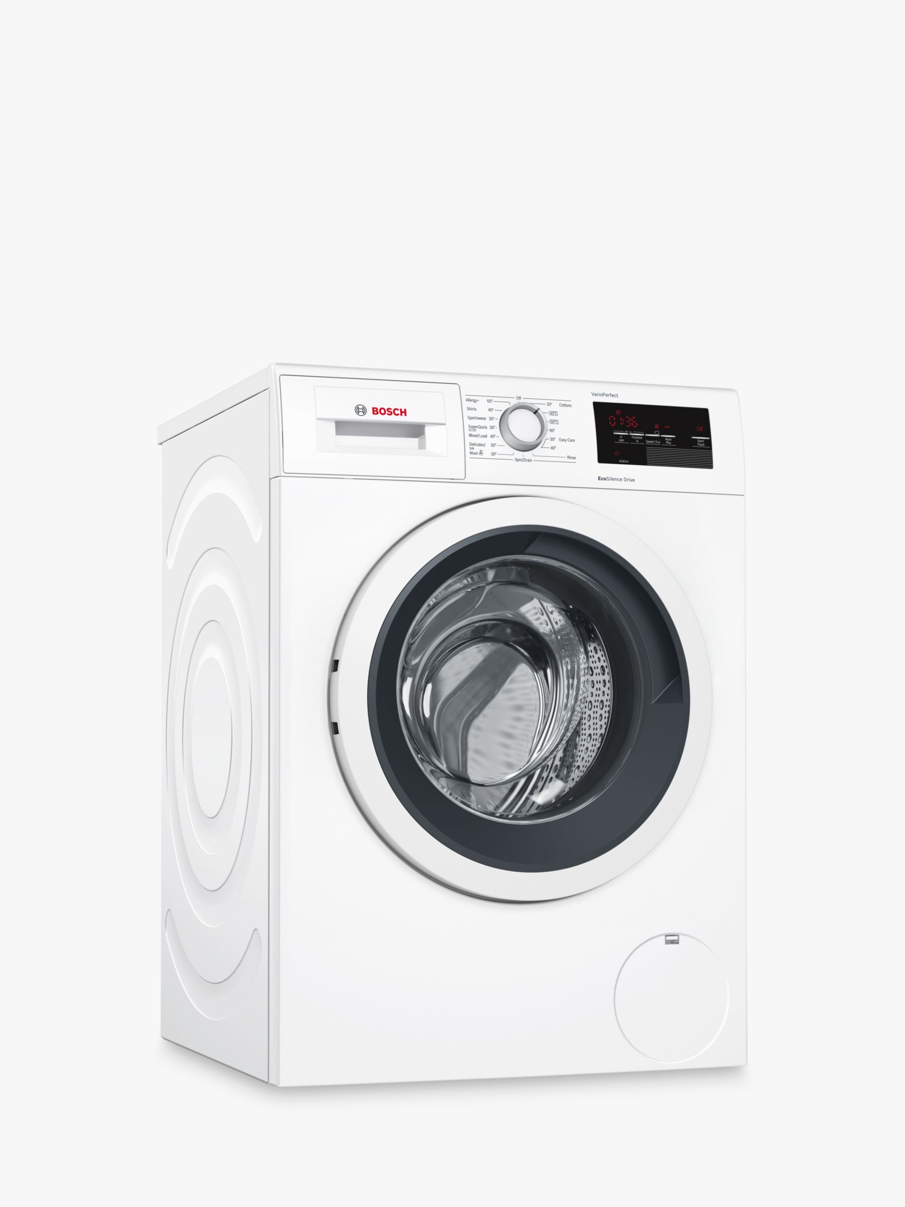 Bosch WAT28371GB Freestanding Washing Machine, 9kg Load, A+++ Energy Rating, 1400rpm Spin, White