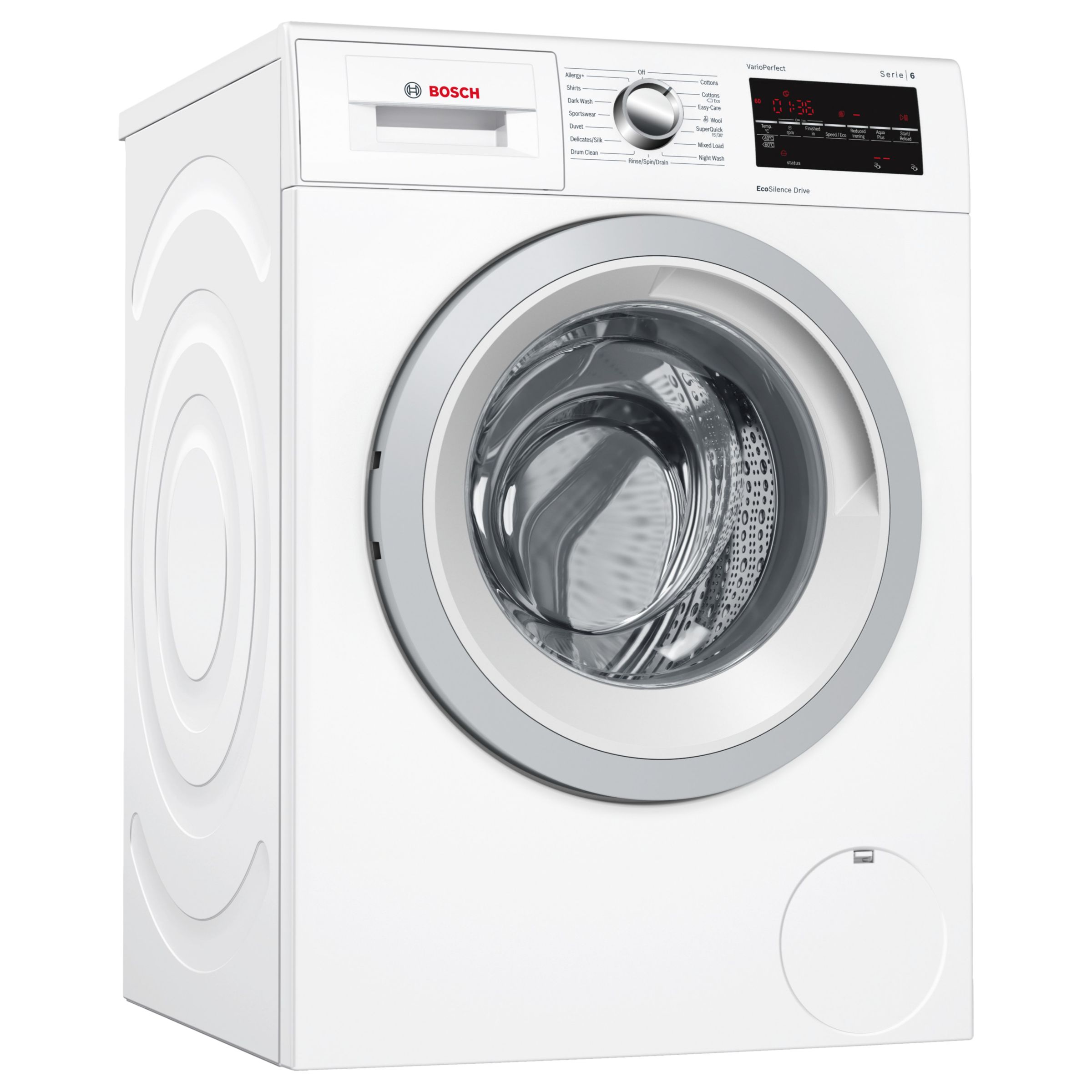 Bosch WAT28421GB Freestanding Washing Machine, 8kg Load, A+++ Energy Rating, 1400rpm Spin, White