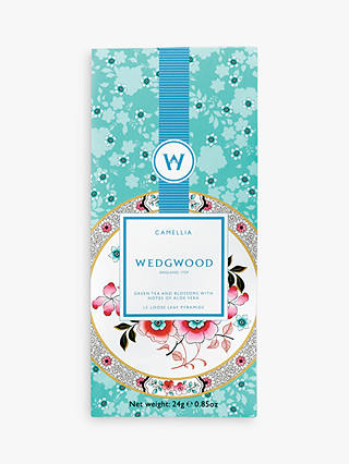 Wedgwood Wonderlust Camellia 12 Pack Blossoms and Green Tea Blend, Black/Multi, 24g