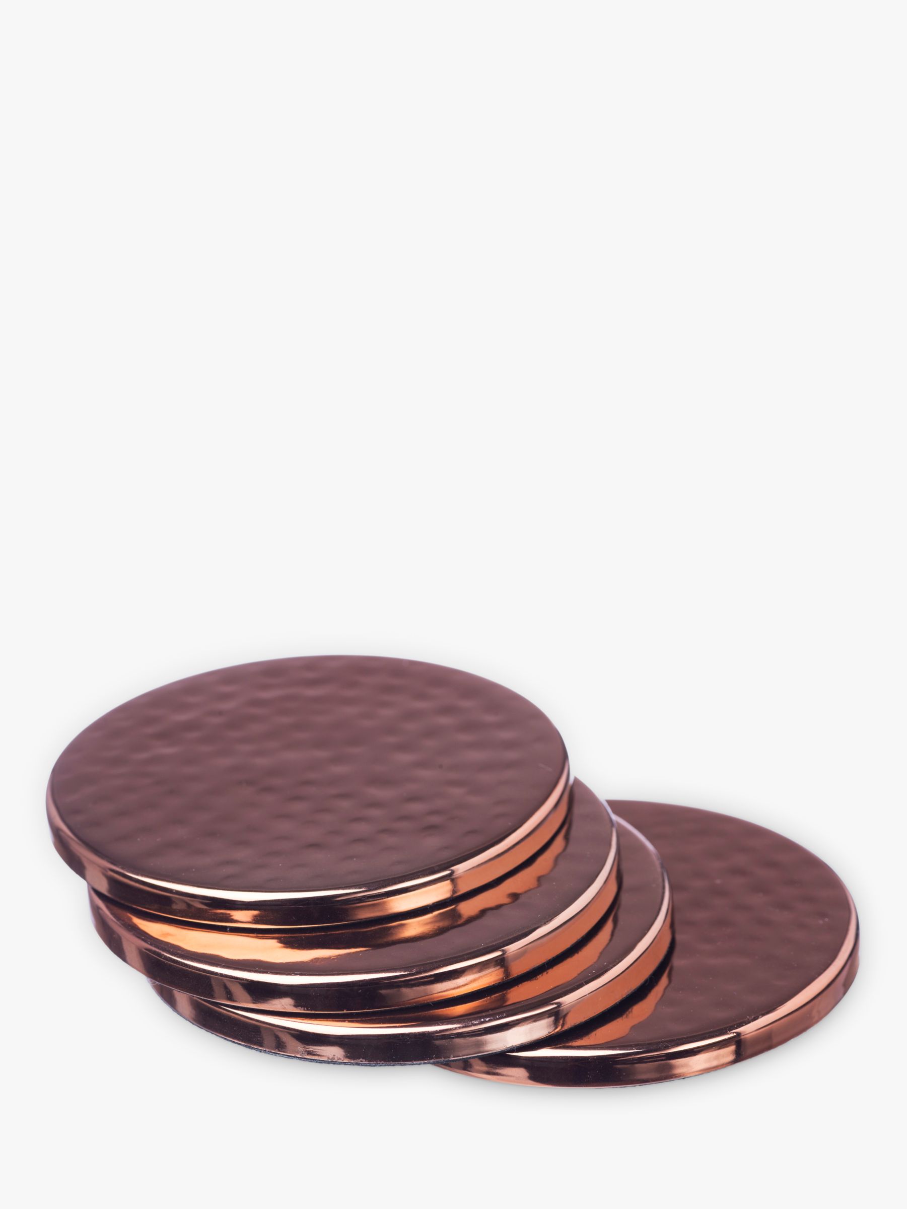 Just Slate Copper Coasters, Set of 4 at John Lewis & Partners