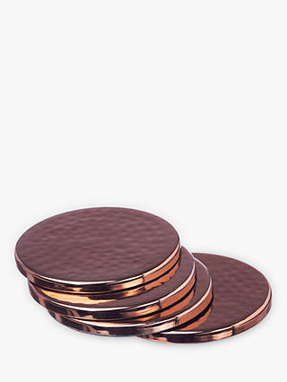 Just Slate Copper Coasters, Set of 4