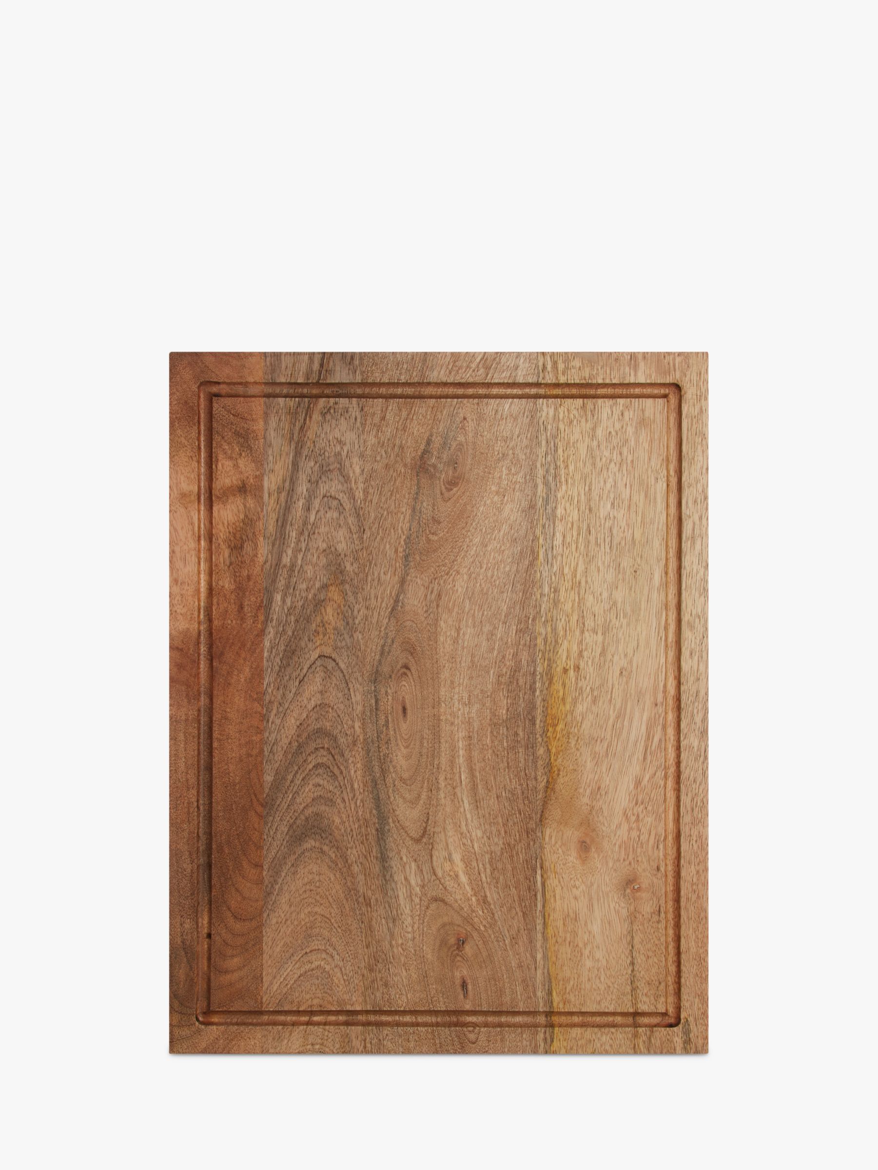John Lewis Large Acacia Wood Chopping Board, 50cm, Natural