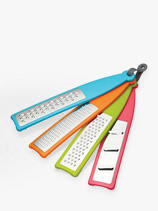 Colourworks Handheld Graters and Zesters, Set of 4, Assorted