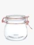 ANYDAY John Lewis & Partners Copper Wire Clip Top Airtight Glass Storage Jar, 500ml