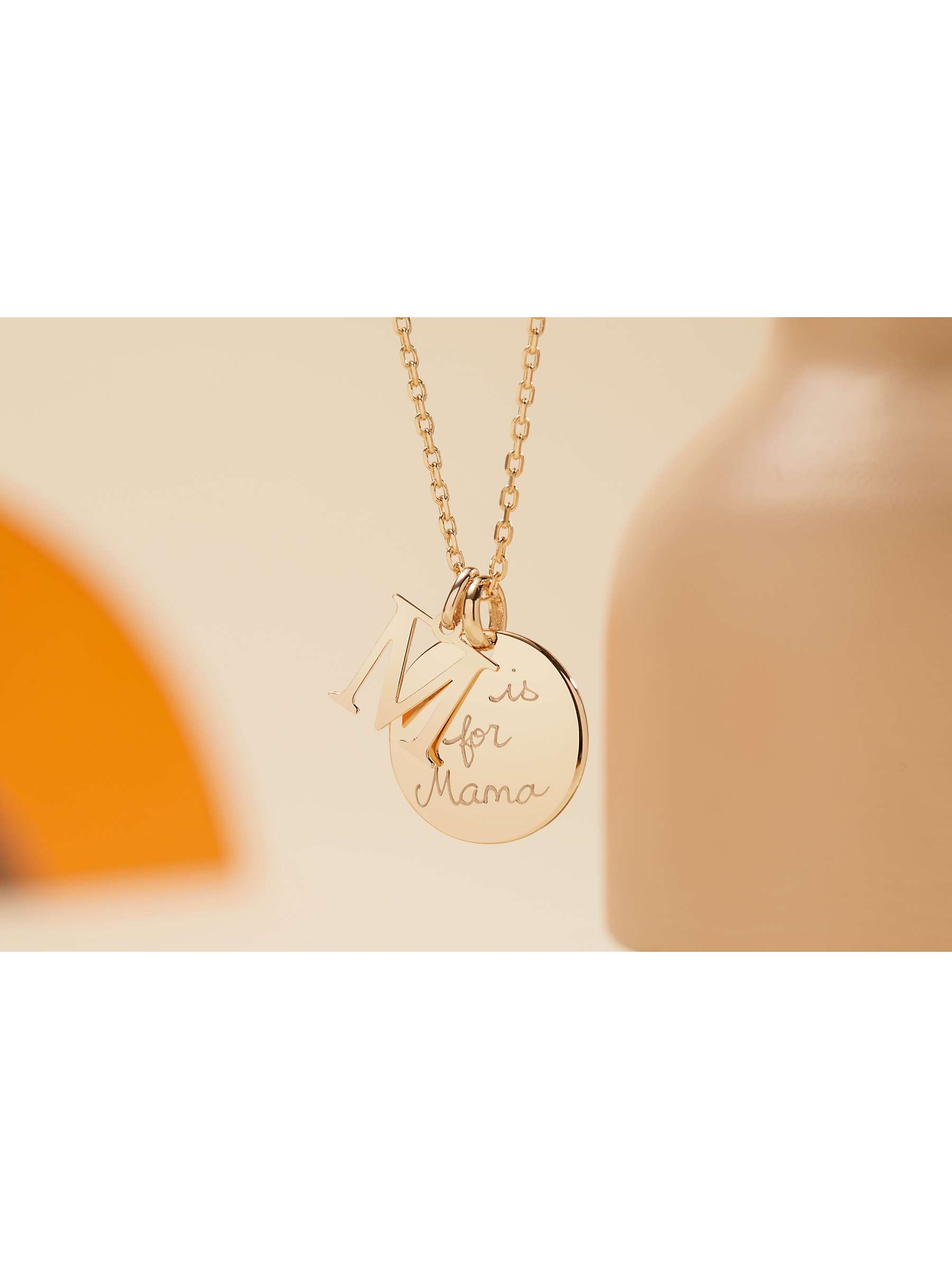 Buy Merci Maman Personalised Alphabet Pendant Necklace Online at johnlewis.com