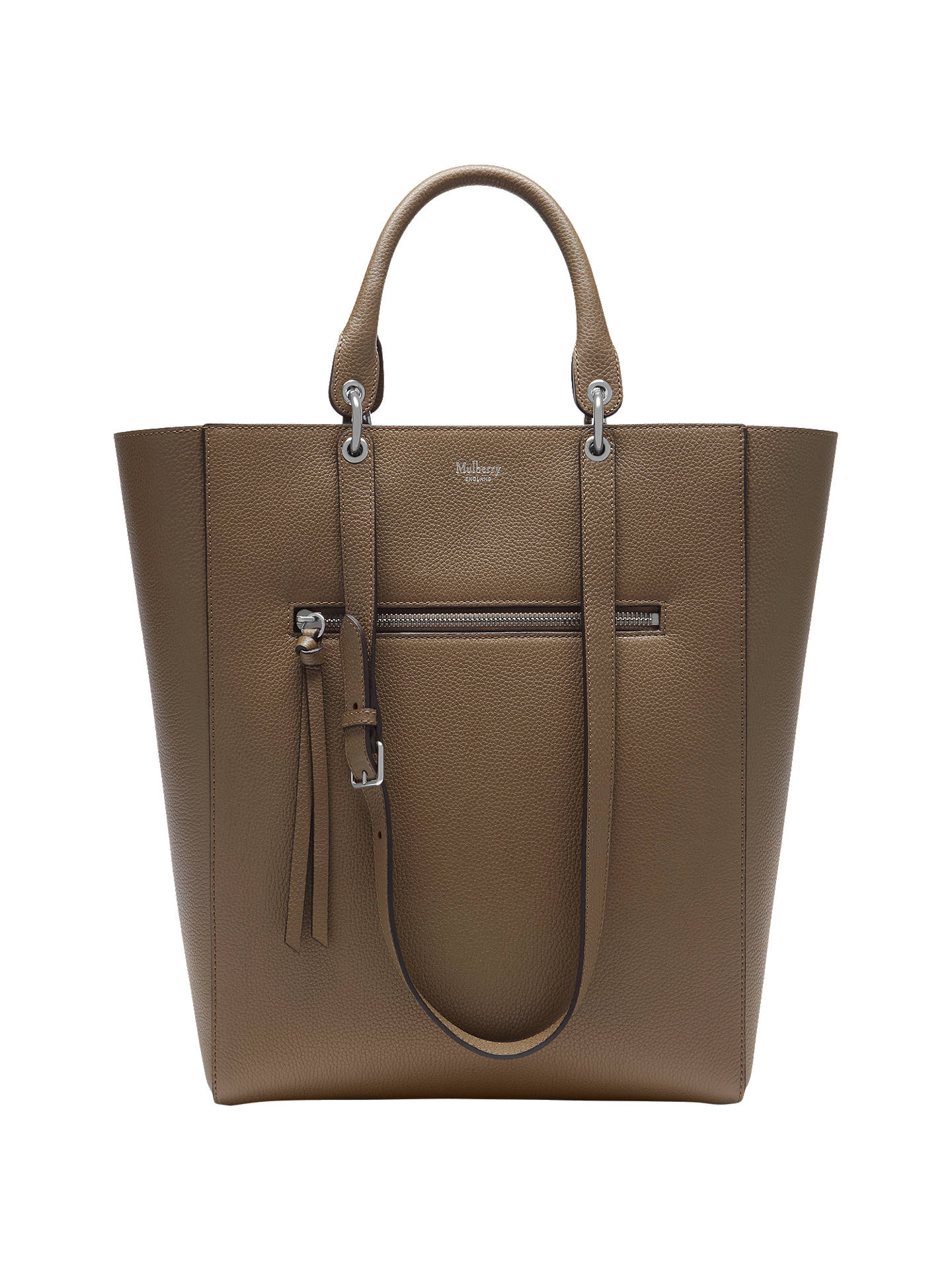 Mulberry Maple Small Classic Grain Leather Tote Bag at John Lewis ...