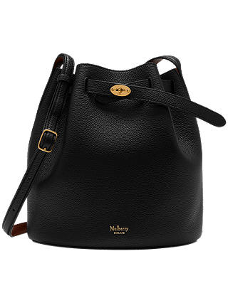 Mulberry Abbey Small Classic Grain Leather Bucket Bag
