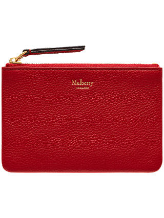 Mulberry Small Classic Grain Leather Zip Coin Pouch