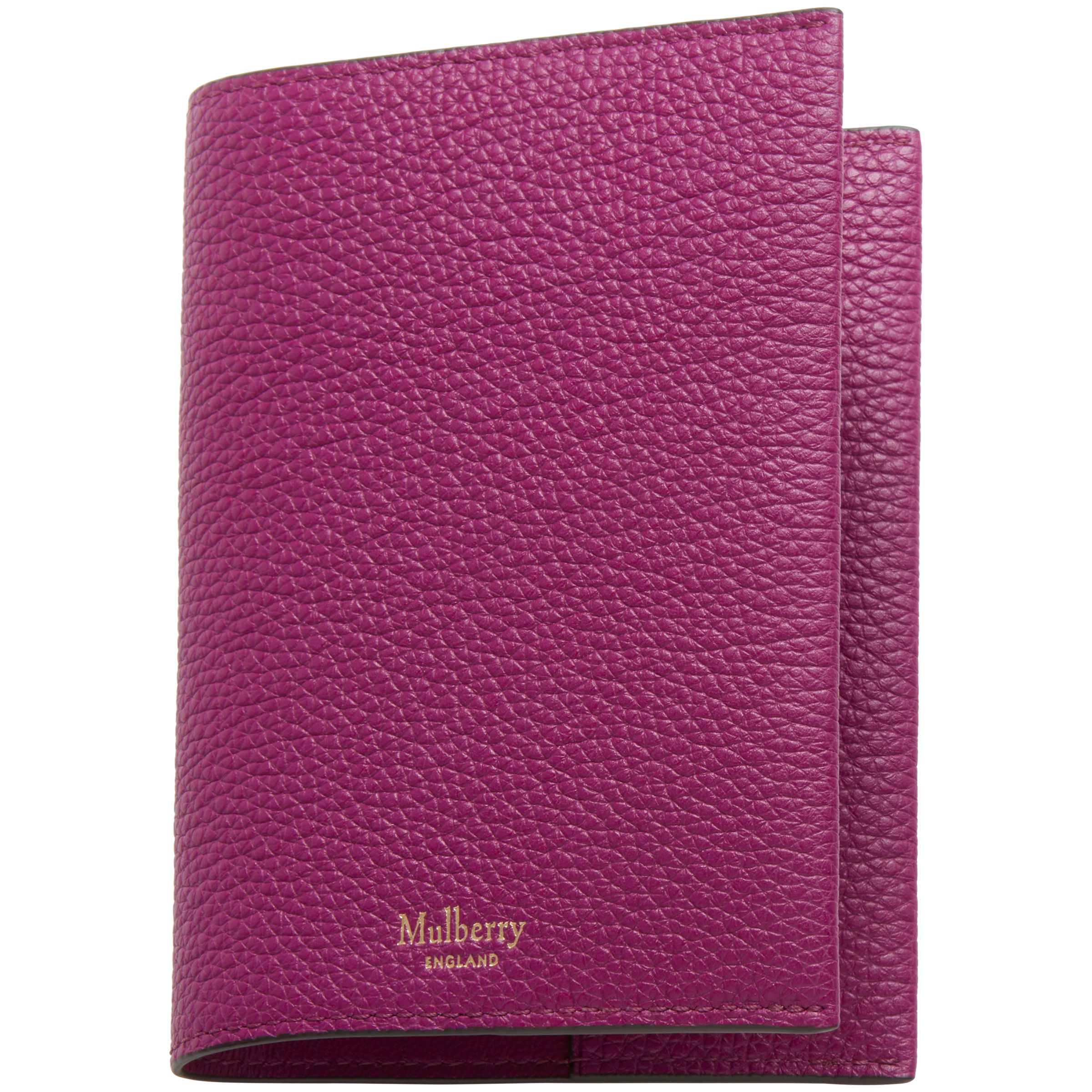 Mulberry Natural Grain Leather Passport Cover at John Lewis & Partners